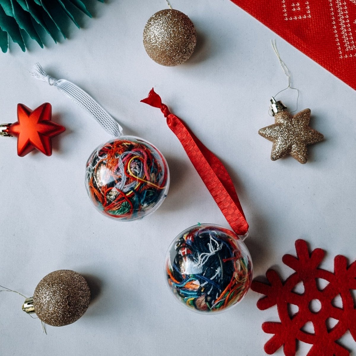 No Waste Festive Bauble / Christmas Decoration - Wool & Water