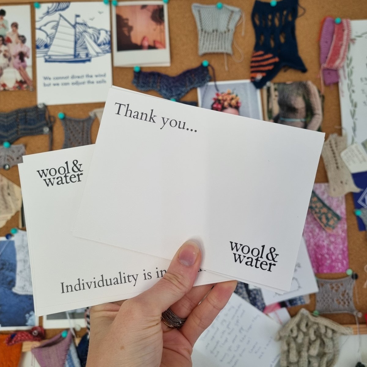 A Small but Sincere Thank You - Wool & Water