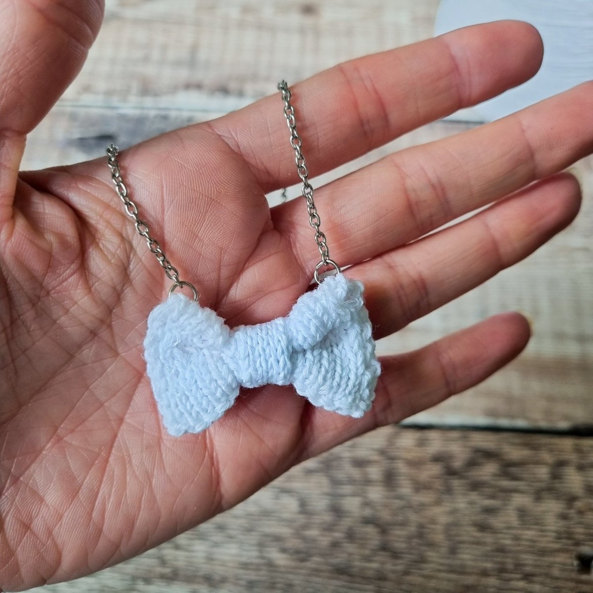 Bright Magic Mini Bow Tie Necklace - Wool & Water