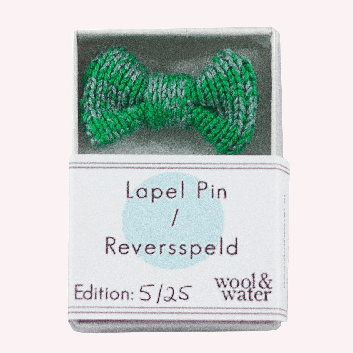 Green Bow Tie Pin - Wool & Water