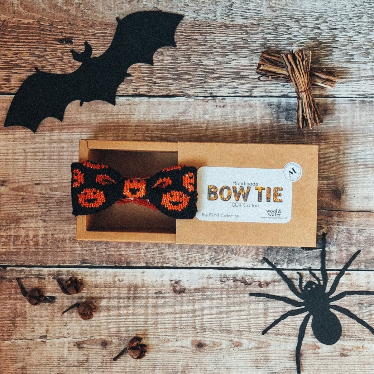 Halloween Bow Tie: Spooky Pumpkins - Wool & Water