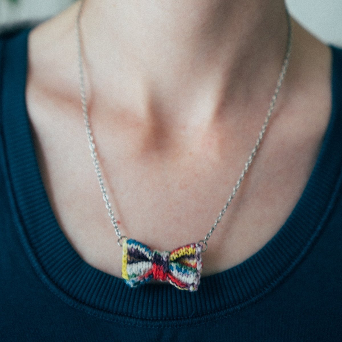 Hand-dyed Bow Tie Necklace + Cat or Dog Bow Tie Set (Special Edition) - Wool & Water