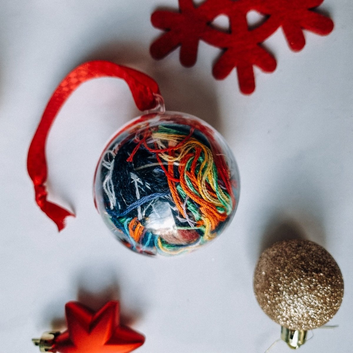 No Waste Festive Bauble / Christmas Decoration - Wool & Water