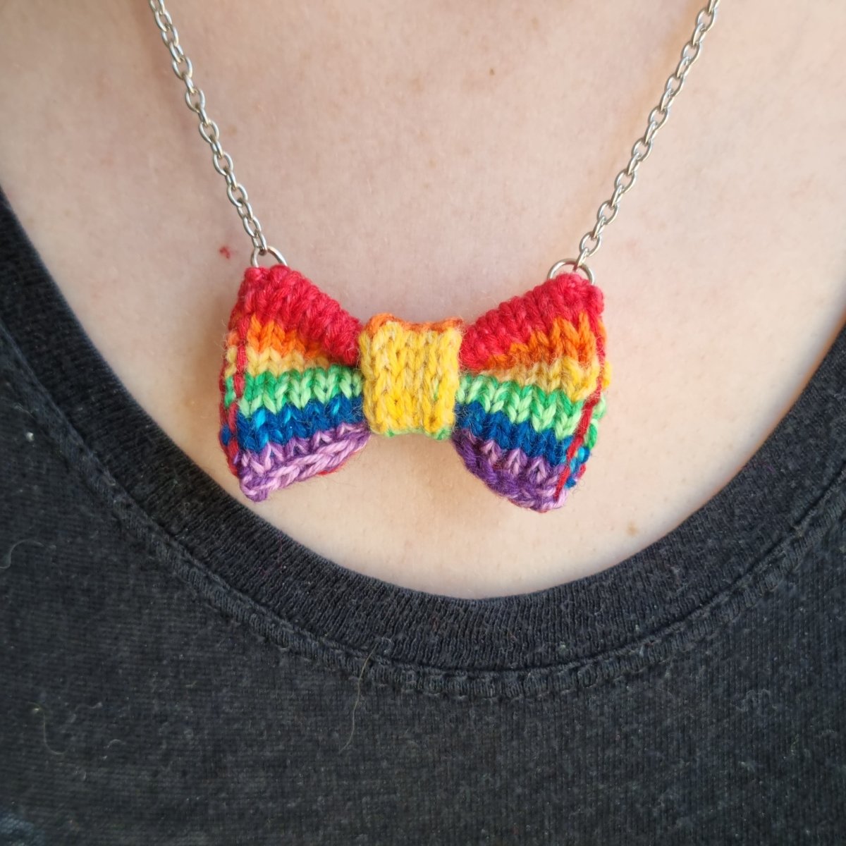 PRIDE: Mini Bow Tie Necklace - Wool & Water