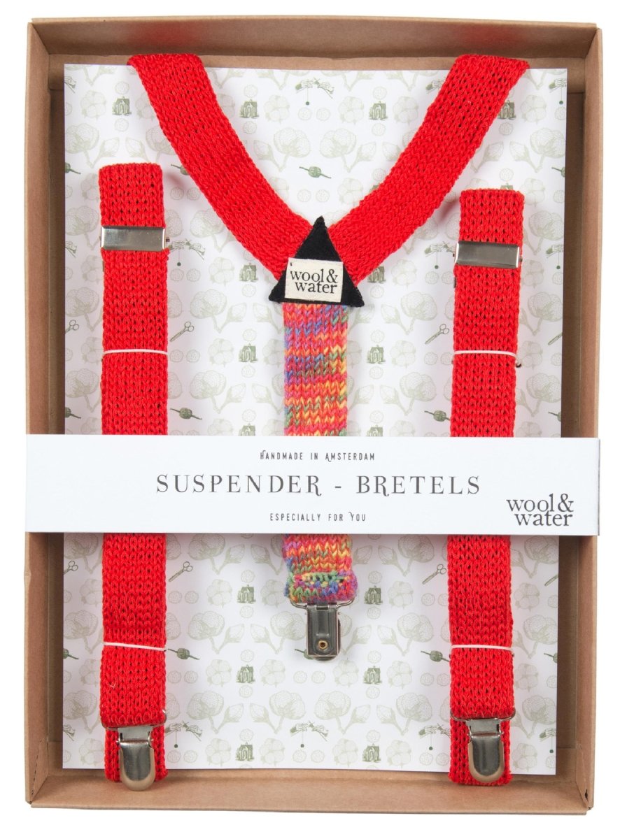 PRIDE Rainbow Suspenders / Bretels - Wool & Water