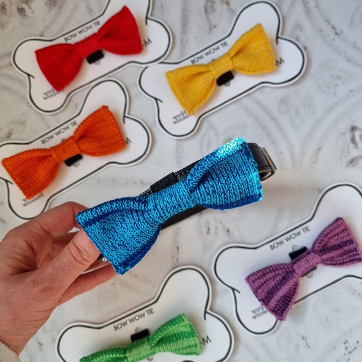 RainBOW Ties : S- M Dog (6 colours available) - Wool & Water