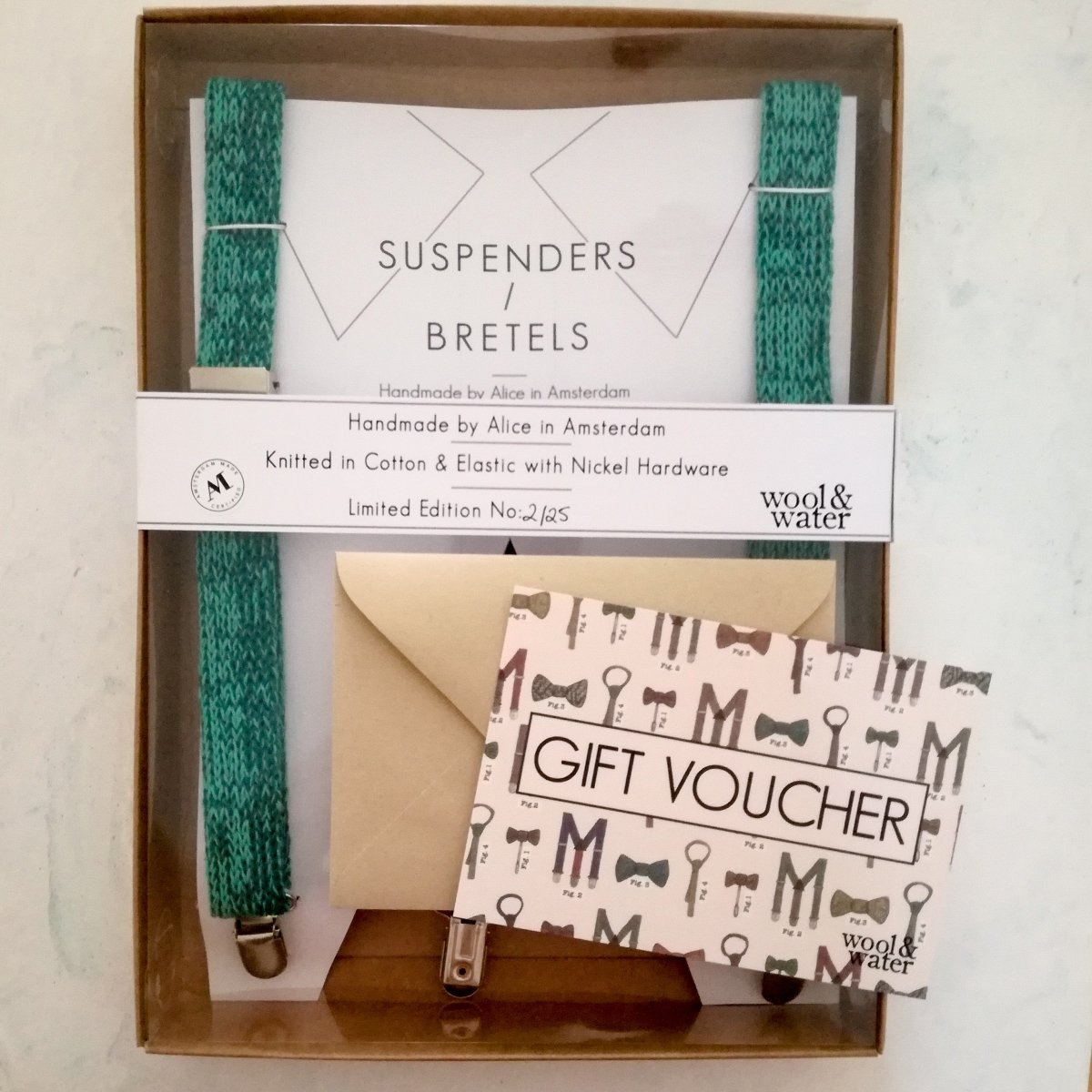 Suspenders / Bretels Gift Voucher - Wool & Water