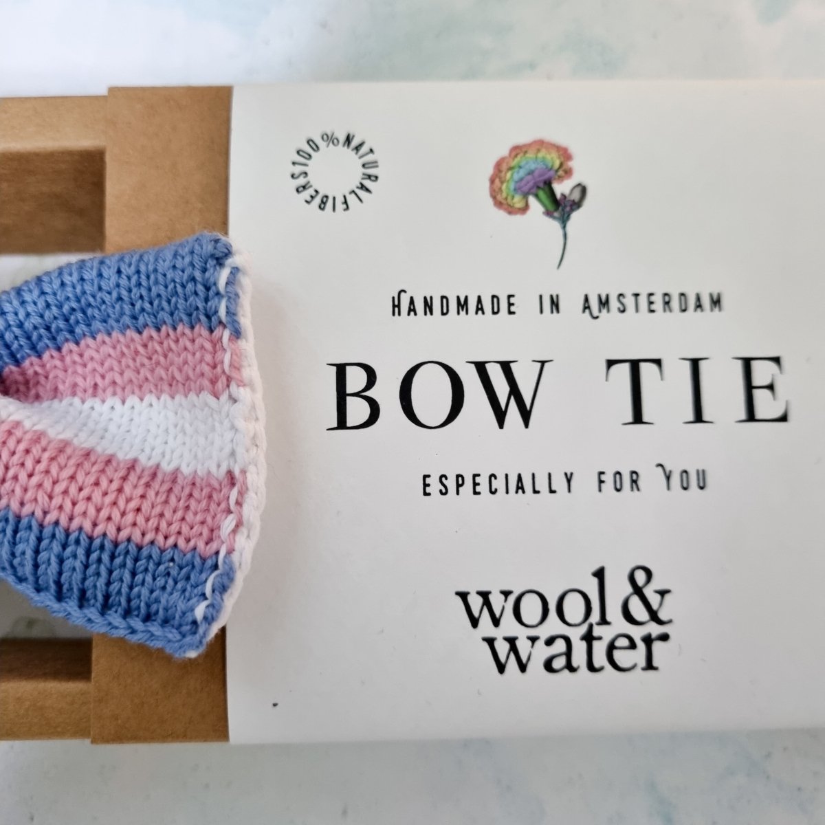 Transgender Flag Bow Tie: PRIDE - Wool & Water